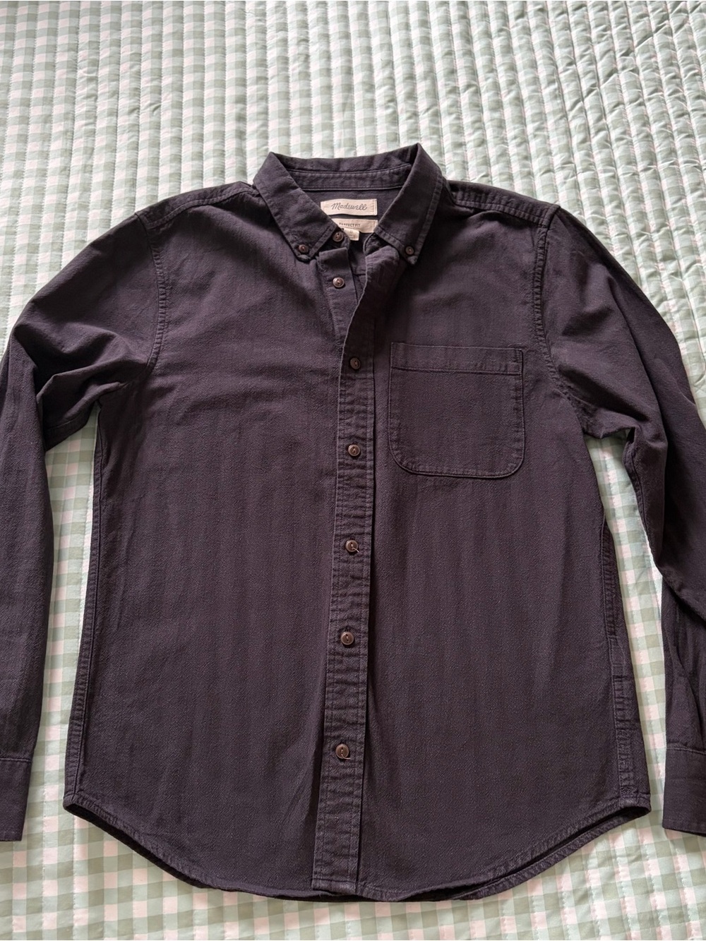 Madewell Button-Down Shirt in Dark Charcoal